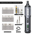 Tournevis électrique sans fil aste, batterie au lithium 2000mAh, mini perceuse, ensemble d'outils électriques 4V, entretien ménager, réparation