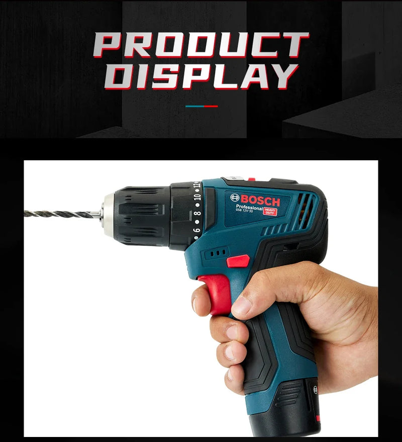 Bosch GSB-12-V30 perceuse électrique batterie professionnel robuste sans fil pilote multifonctionnel ménage tournevis électrique