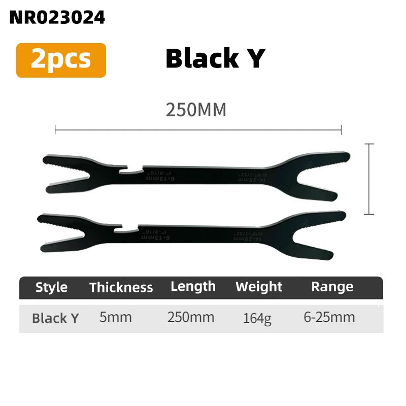 Clé à boîte multifonctionnelle à double extrémité de 3 à 17mm, clé hexagonale solide de 6 à 25mm pour serrer des vis et des écrous de divers diamètres, 3 pièces