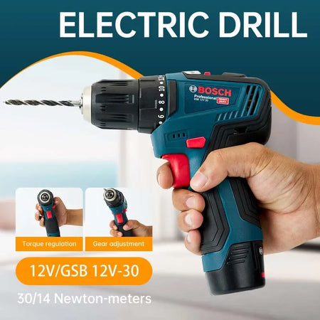 Bosch GSB-12-V30 perceuse électrique batterie professionnel robuste sans fil pilote multifonctionnel ménage tournevis électrique