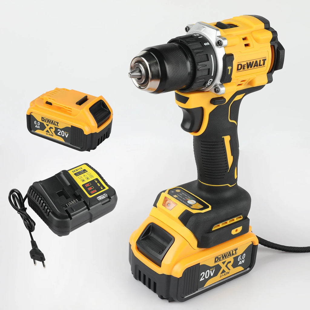 DeWalt-Perceuse à percussion électrique sans fil, outils électriques, perceuse à percussion sans balais, tournevis électrique sans fil, perceuse à main multifonction, DCD805, 20V