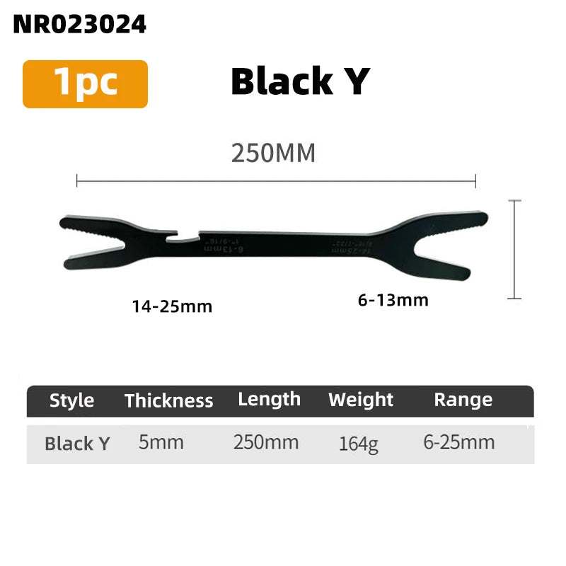 Clé à boîte multifonctionnelle à double extrémité de 3 à 17mm, clé hexagonale solide de 6 à 25mm pour serrer des vis et des écrous de divers diamètres, 3 pièces
