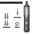 Tournevis électrique sans fil aste, batterie au lithium 2000mAh, mini perceuse, ensemble d'outils électriques 4V, entretien ménager, réparation