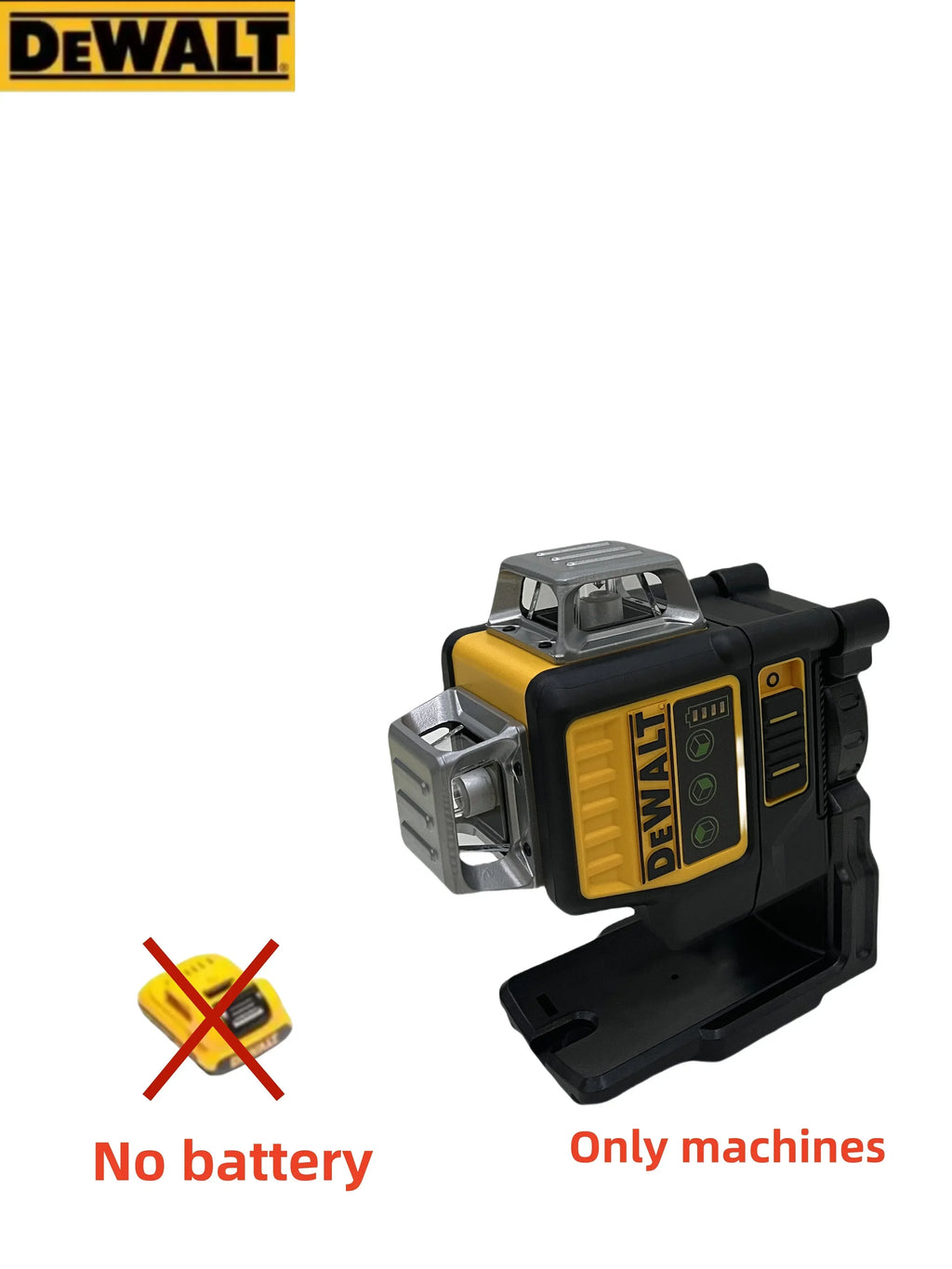 2025 Dewalt DW089LG 12 lignes 3 côtés * 360 degrés Vertical 12V batterie au Lithium niveau Laser horizontal