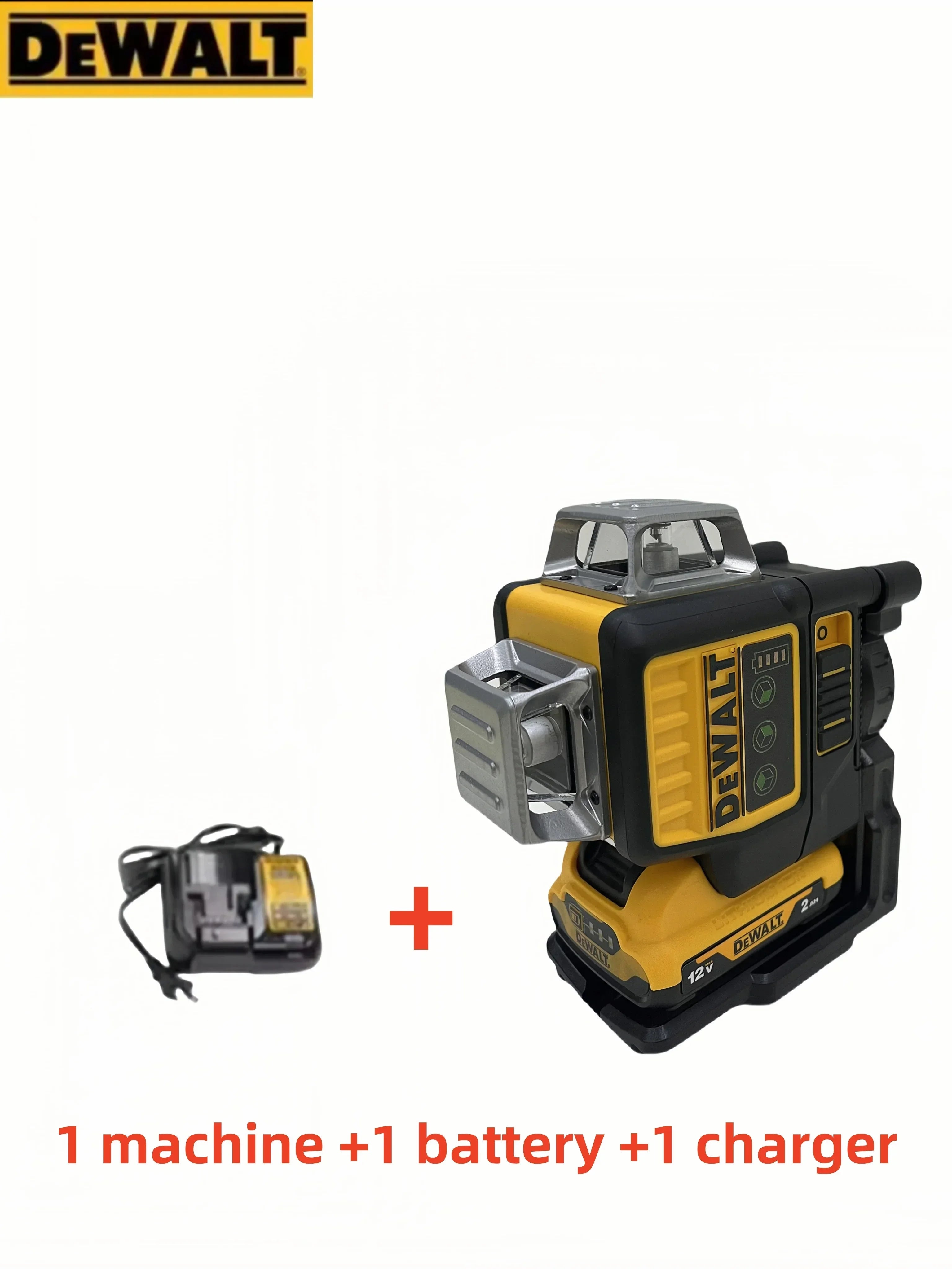 2025 Dewalt DW089LG 12 lignes 3 côtés * 360 degrés Vertical 12V batterie au Lithium niveau Laser horizontal