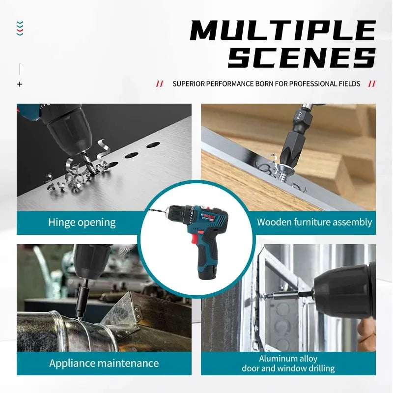 Bosch GSB-12-V30 perceuse électrique batterie professionnel robuste sans fil pilote multifonctionnel ménage tournevis électrique