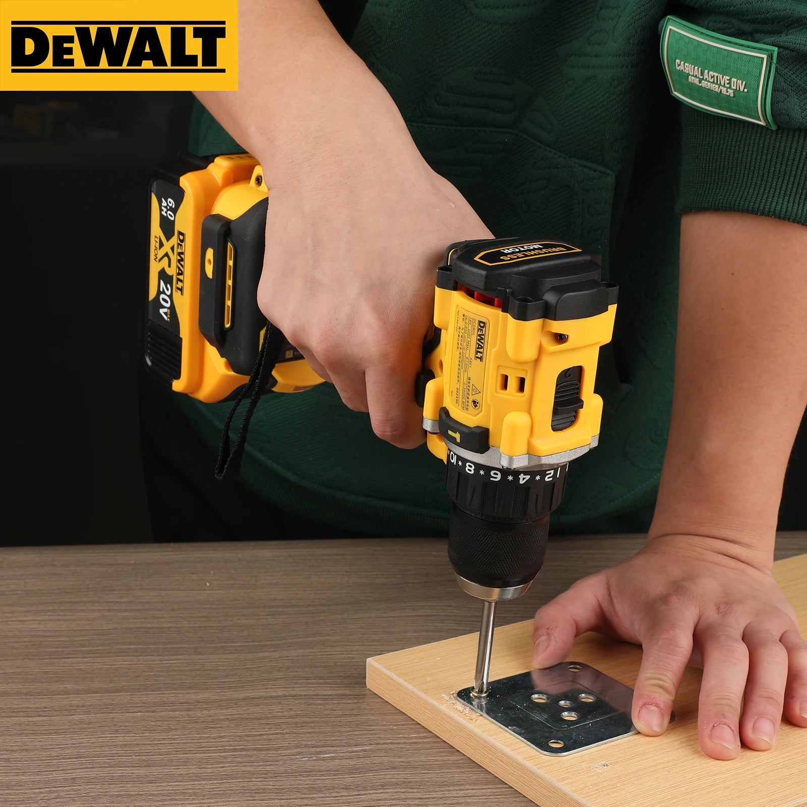 DeWalt-Perceuse à percussion électrique sans fil, outils électriques, perceuse à percussion sans balais, tournevis électrique sans fil, perceuse à main multifonction, DCD805, 20V